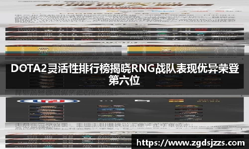 DOTA2灵活性排行榜揭晓RNG战队表现优异荣登第六位